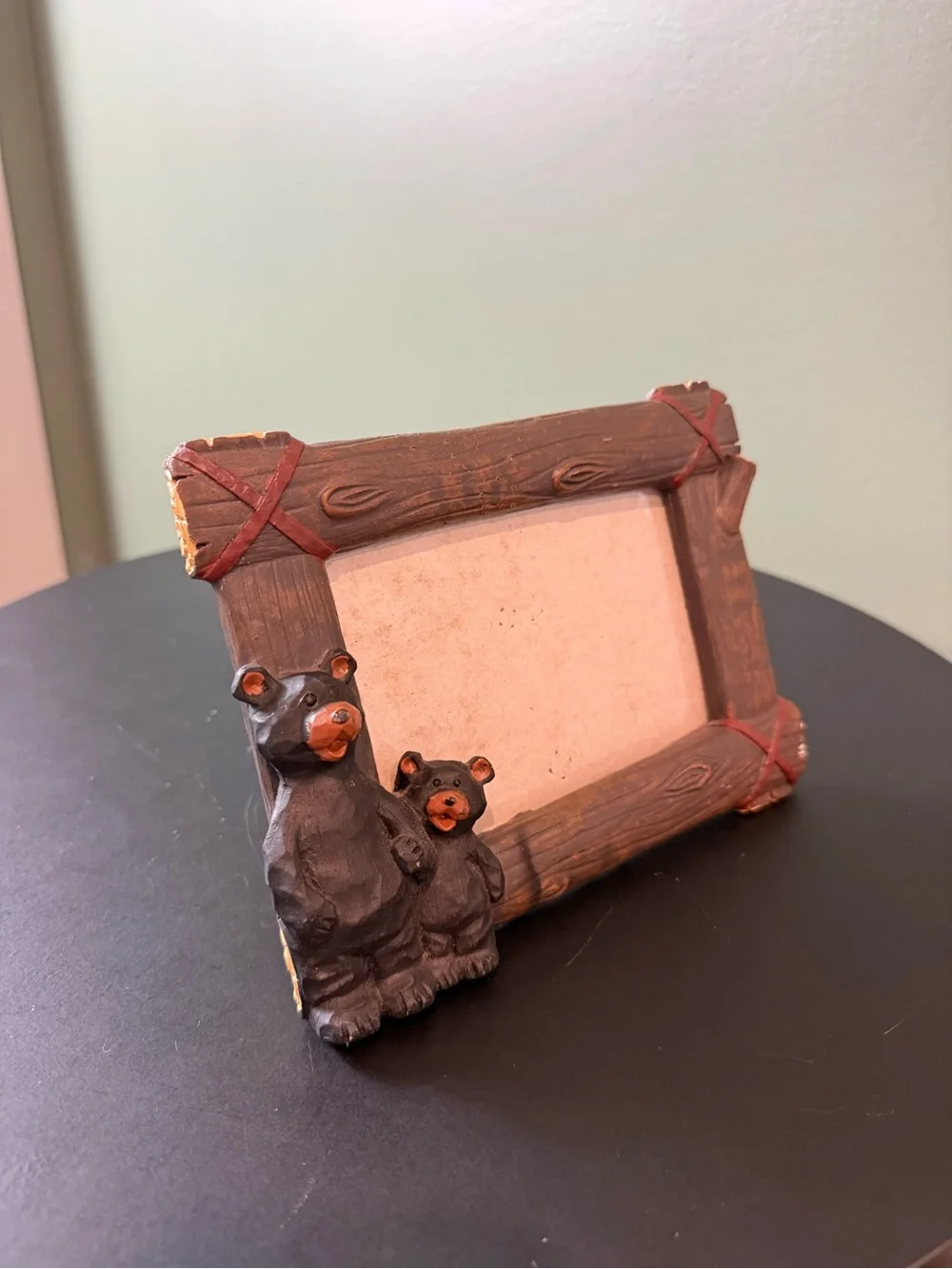 Rustic Brown Bear Picture Frame